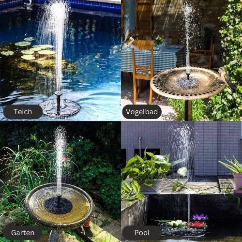 Schwimmender Solar-Wasserbrunnen