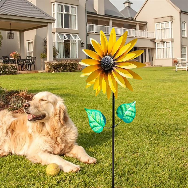 Sonnenblumen-Windrad